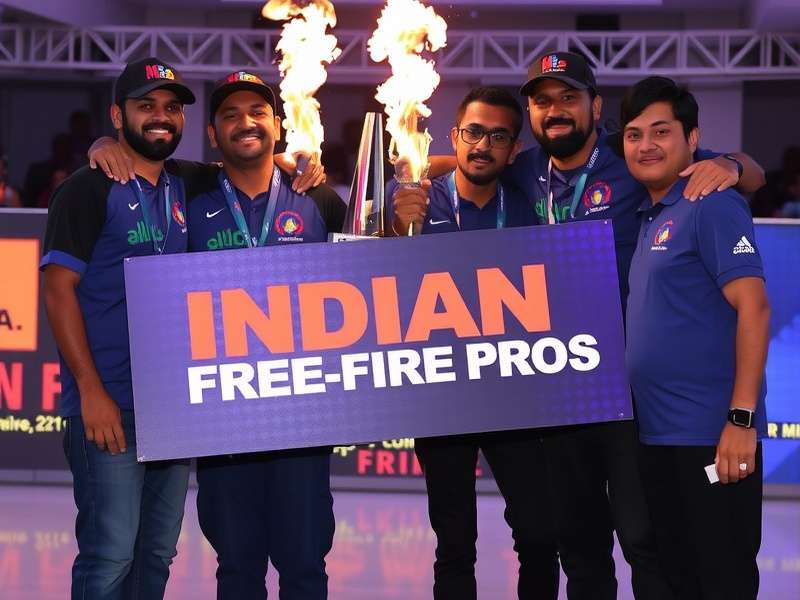 Indian Free Fire Pros Team Celebrating Victory